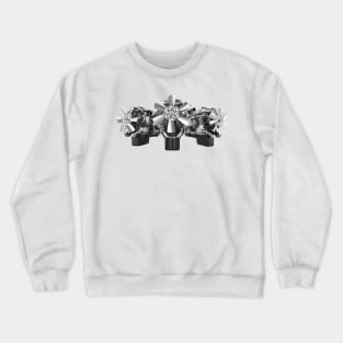 V8 Engine Trio Print Crewneck Sweatshirt